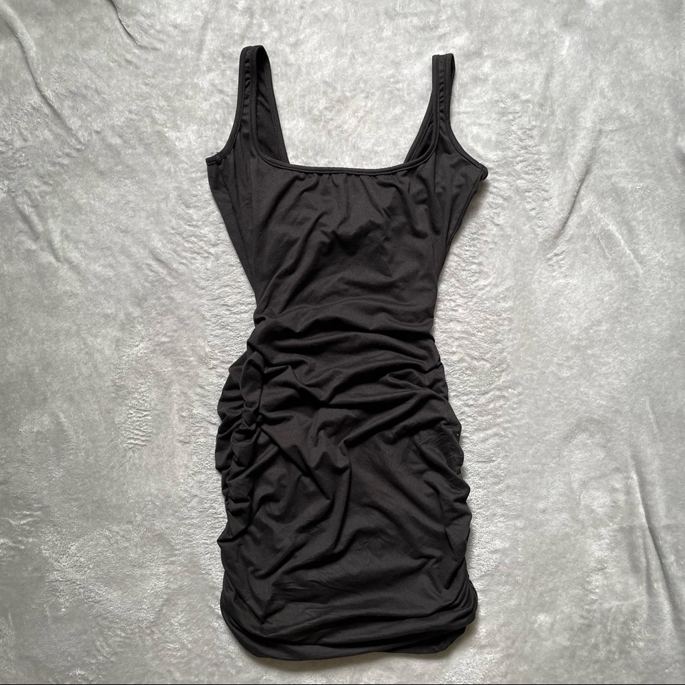 black dress with cut outs